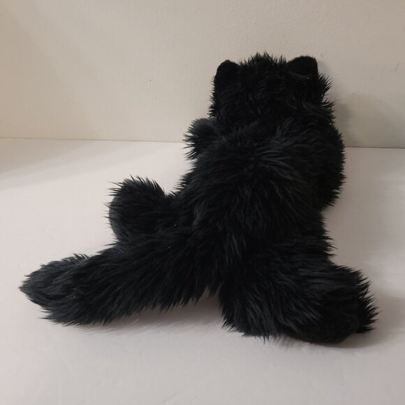 VTG Aurora Flopsies Black Cat Plush “INKY” Blue Eyes Bell 10” Floppy Kitty HTF - Picture 4 of 8